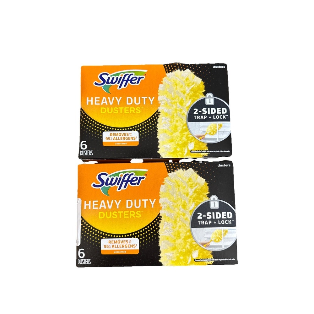 Swiffer  Heavy Duty Dusters Microfiber Heavy Duty Duster Refill 6 pk Lot Of 2